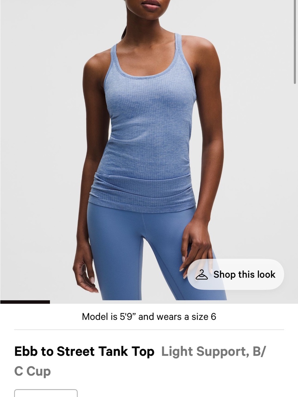 lululemon athletica Ebb to Street tank top